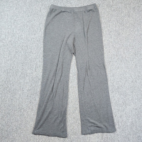 Soft Surroundings Y2K Wide Leg Lounge Pants Medium Gray Casual Athleisure USA — photo 2